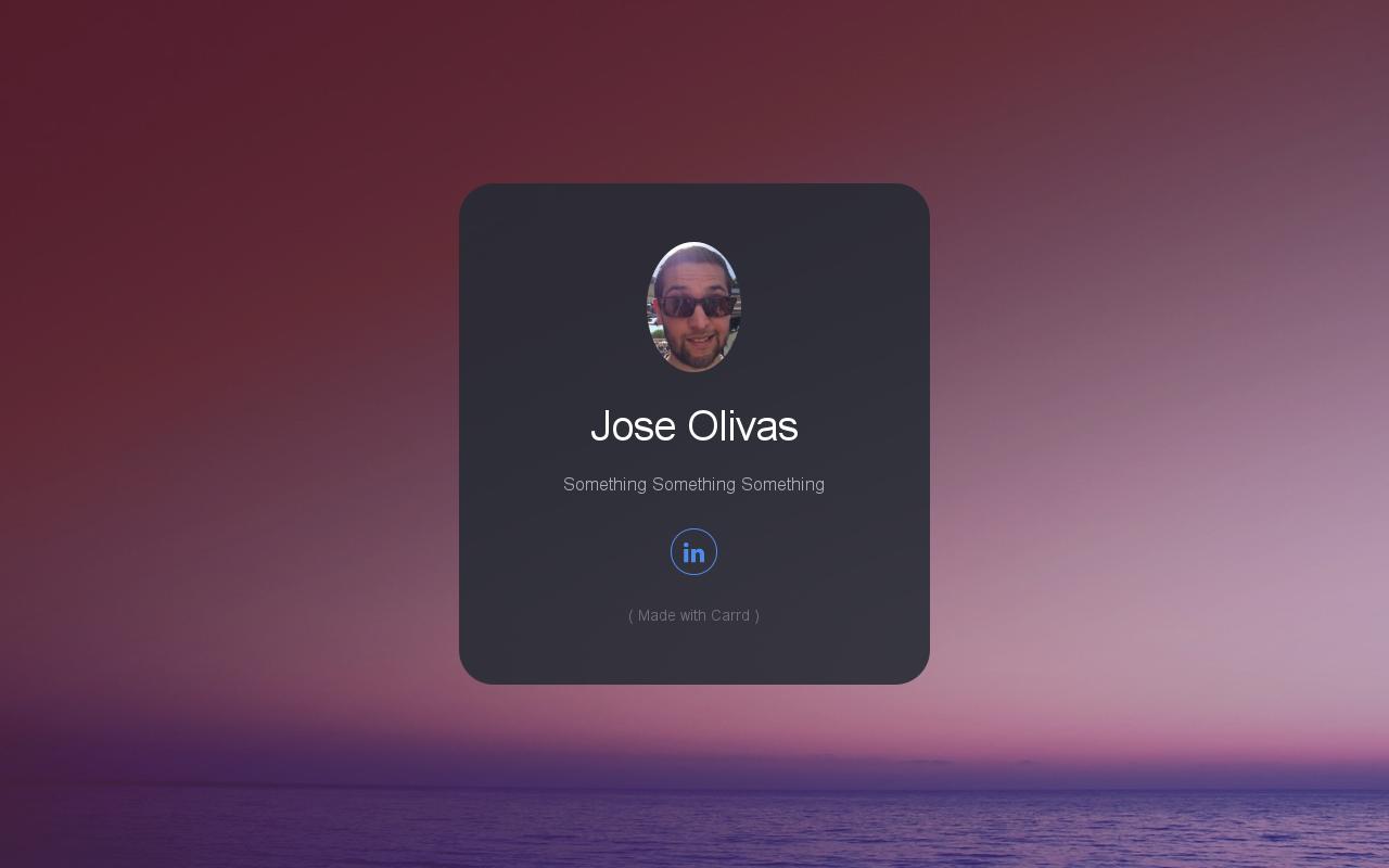 Carrd profile picture for @jose